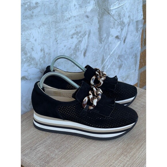 SOFTWAVES CADIE TASSEL LOAFER BLACK 39.1/2 - Picture 1 of 10